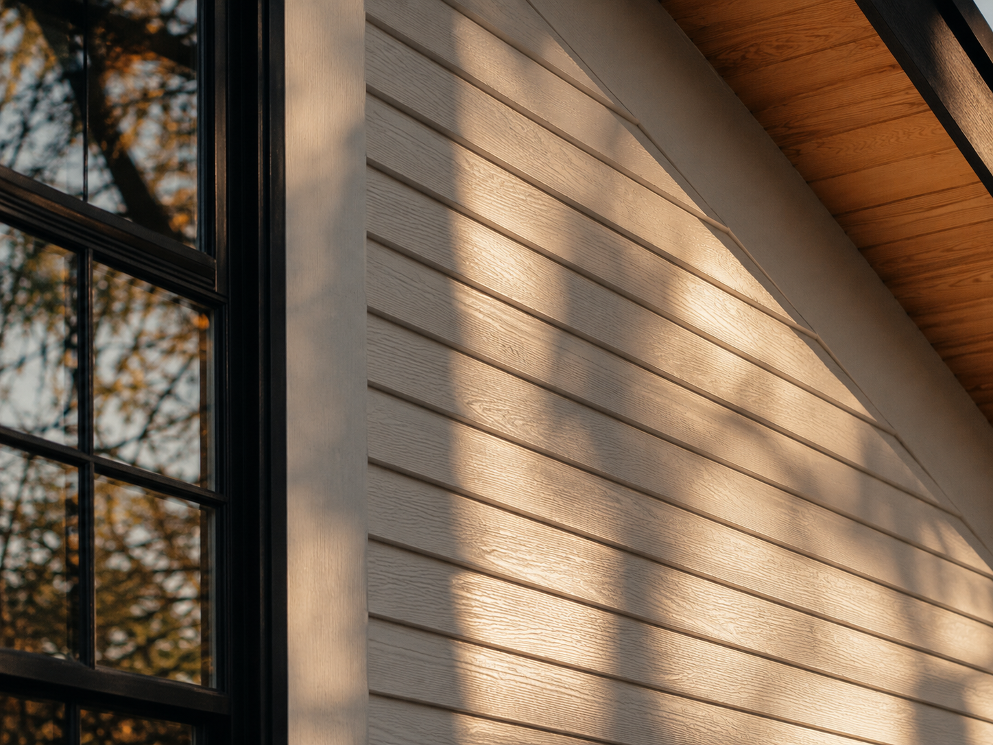 Detail of exterior siding